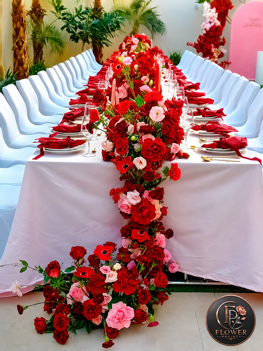 Crimson Romance Tablescape