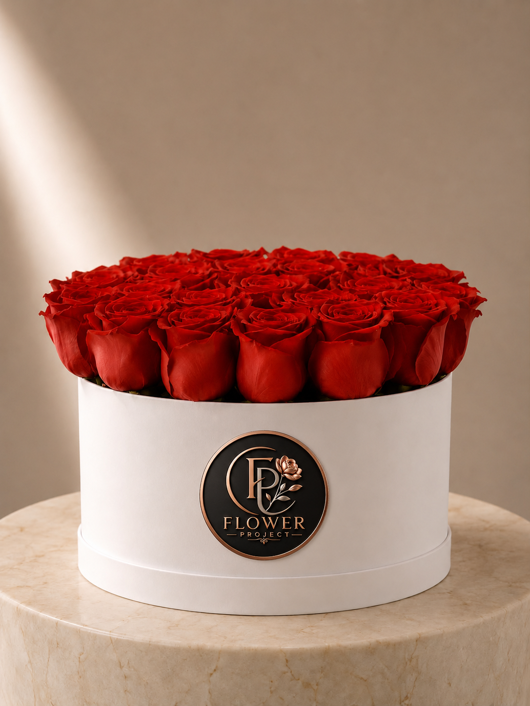 Ecuadorian Red Rose Hatbox